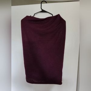 Dark Maroon Midi/Pencil Skirt